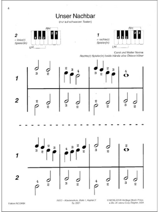 Rico & Rica Spielen Vierhändig - Kaluza - Partition - Piano